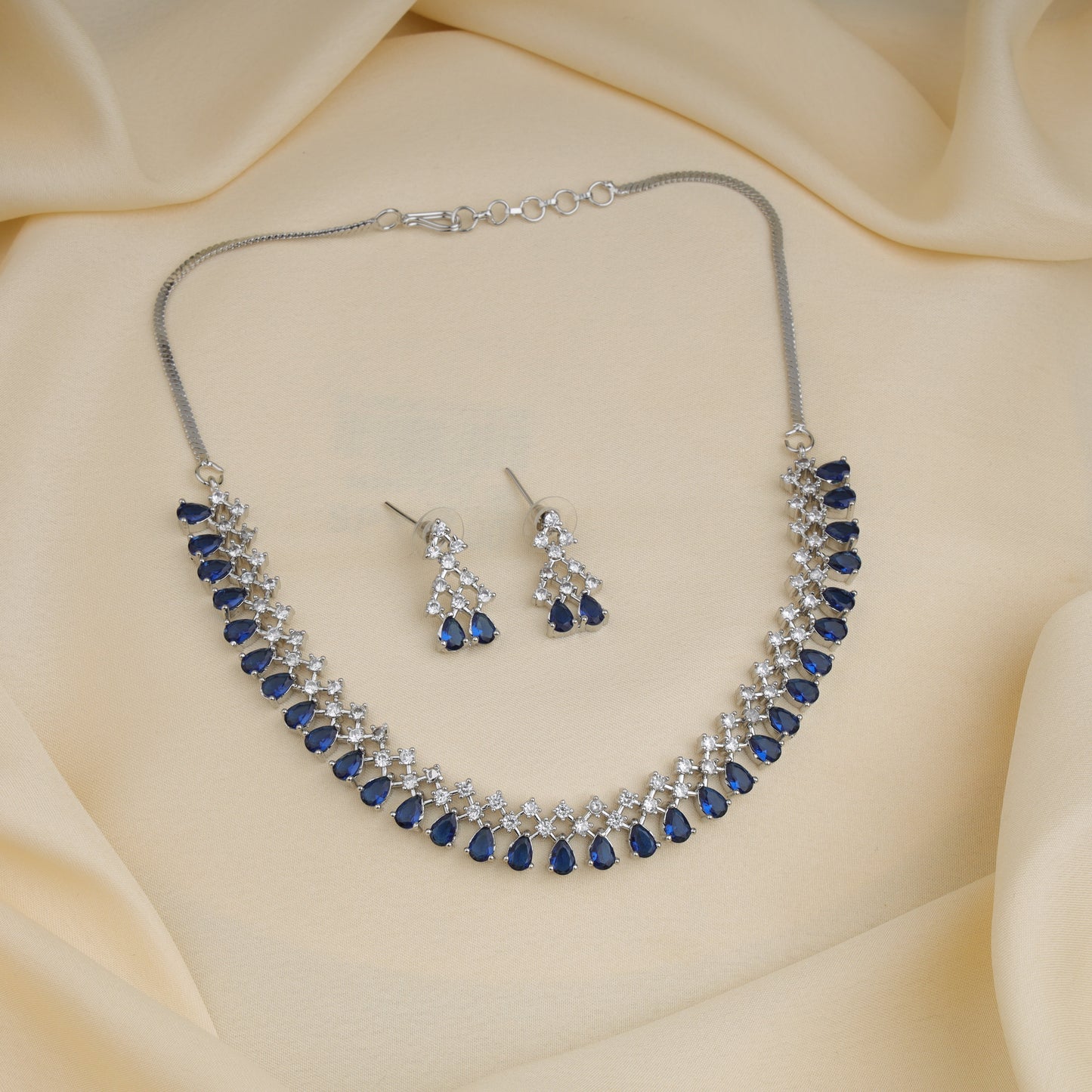 Navy Short Necklace