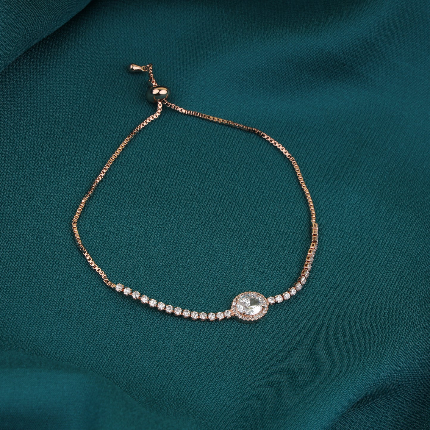 Oval Stone Tennis Bracelet