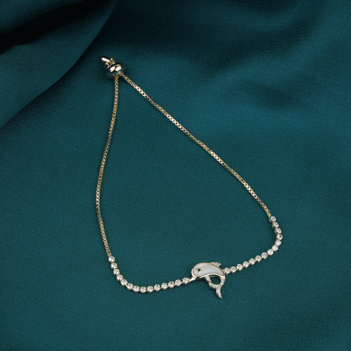 Dolphins Tennis Bracelet