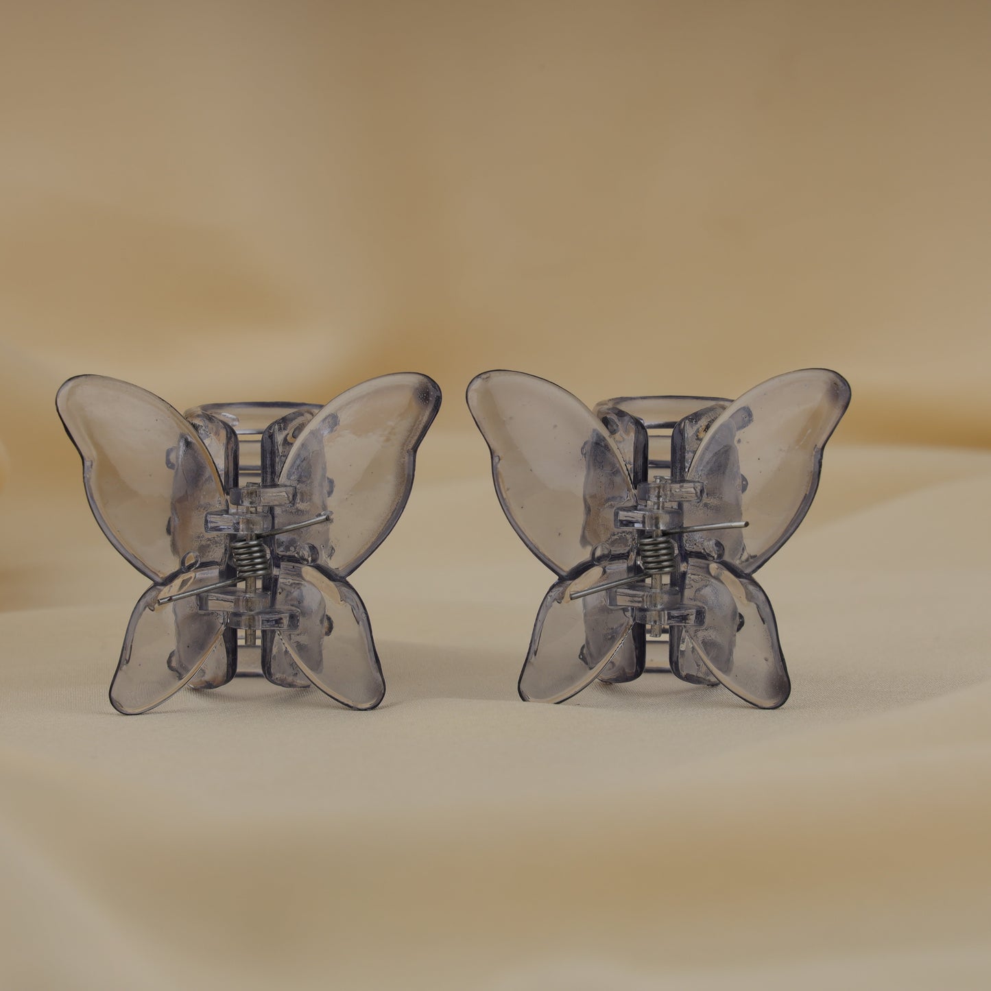 Grey Butterfly Clips (Pack of 2)