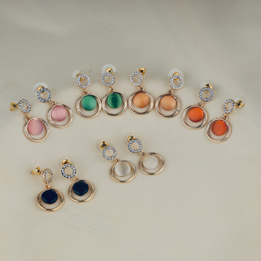 Cat Eye Stone Earrings