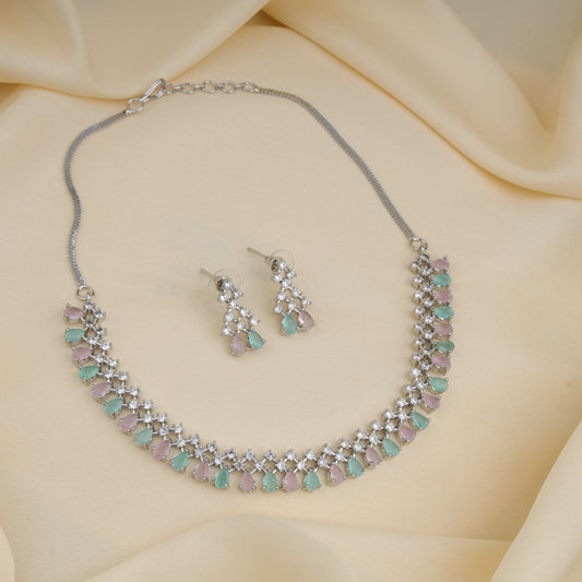 Dual Colour Short Necklace